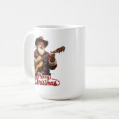 Mug Cowboy Santa chante un air de Noël (Devant gauche)