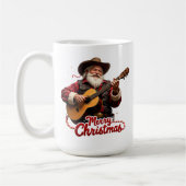Mug Cowboy Santa chante un air de Noël (Gauche)
