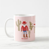 Mug Cowboy Santa Claus Christmas Custom Text (Gauche)