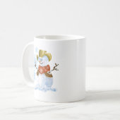 Mug Cowboy Snowman Christmas Coffee Cup (Devant gauche)
