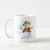 Mug Cowboy Snowman Christmas Coffee Cup (Gauche)
