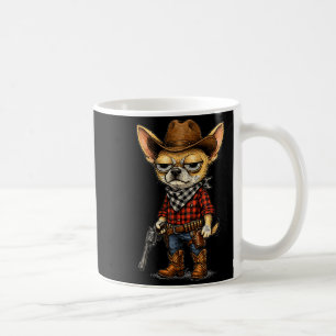 Mug Cowboy vintage chihuahua chien drôle western