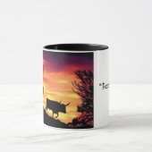 MUG COWBOY VIVANT EN TROUPE LA SILHOUETTE DE BOEUF DE (Centre)