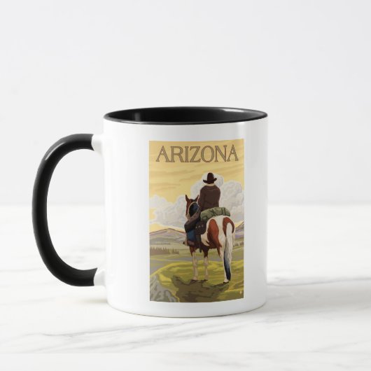 Mug Cowboy (Vue du dos)Arizona (Gauche)