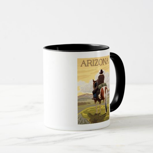 Mug Cowboy (Vue du dos)Arizona (Devant droit)