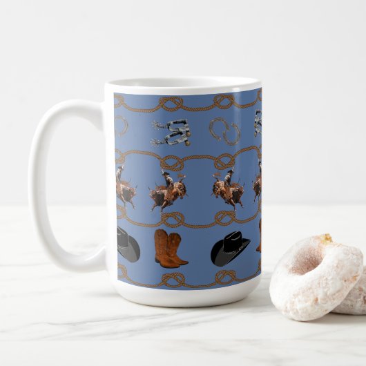 Mug Cowboy Western Country (Avec donut)