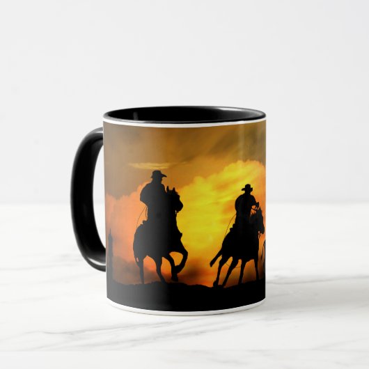 Mug Cowboys et Steers Sunset sud-ouest (Devant gauche)