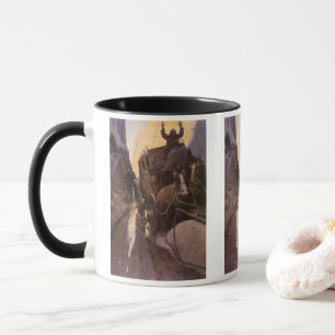 Mug Cowboys Vintage, tenez-vous dans le canyon par NC 