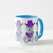 Mug Cowboys Westie Alignés (Devant droit)