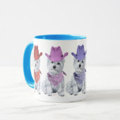 Mug Cowboys Westie Alignés (Devant gauche)