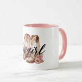 Mug Cowgirl Brown western Cowboy Boots (Devant droit)