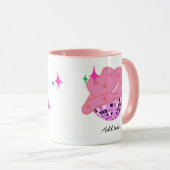 Mug Cowgirl Disco Rose Moderne (Devant droit)
