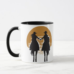 Mug Cowgirl et Cowboy