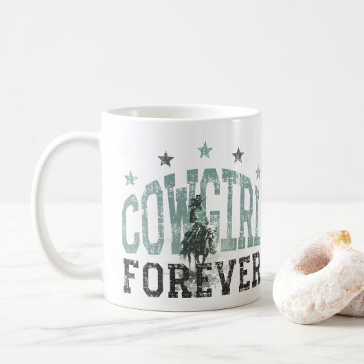 Mug Cowgirl Forever Western Trendy (Avec donut)