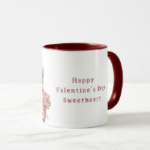 Mug Cowgirl Pink Roses Valentine's Day (Devant droit)