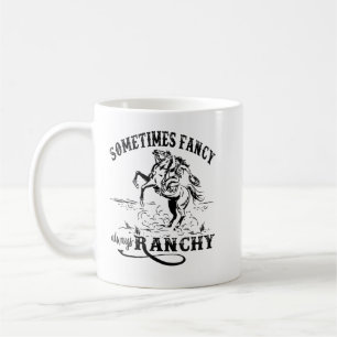 Mug Cowgirl rétro Parfois Fancy Toujours Ranchy Horse