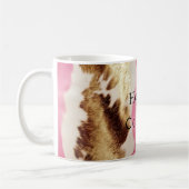 Mug Cowgirl Western Pink Cream Gold Cowhide (Gauche)