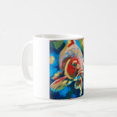Mug Coy Fish Painting - Gift for Coy Fish Lovers (Devant gauche)