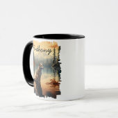 Mug Coyote au reflet de Sunrise Lake (Devant gauche)