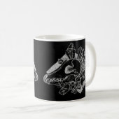 Mug Coyote de cristal inversé (Devant droit)