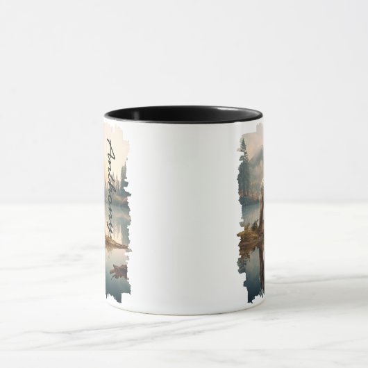 Mug Coyote par Mountain Lake Reflection (Centre)
