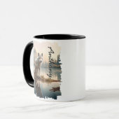 Mug Coyote par réflexion de Mountain Lake (Devant gauche)