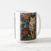 Mug Coyote William Morris inspiré (Devant droit)