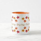 Mug Cozy automne & feuilles d'automne rustique (Centre)