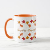 Mug Cozy automne & feuilles d'automne rustique (Gauche)