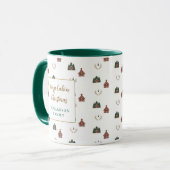 Mug Cozy Cabin Christmas family name Christmas (Devant gauche)