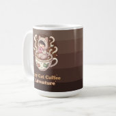 Mug Cozy Cat Coffee Adventure Art (Devant gauche)