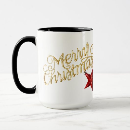 Mug Cozy Christmas t tshirt with Santa Claus Design (Gauche)