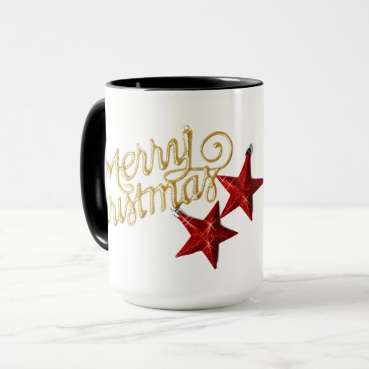 Mug Cozy Christmas t tshirt with Santa Claus Design (Devant gauche)
