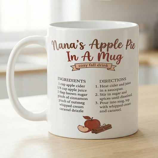 Mug Cozy Fall Nana’s Apple Pie Recipe