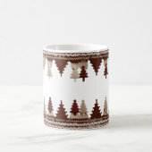 Mug Cozy Knitted Christmas Trees Fair Isle Classic (Centre)