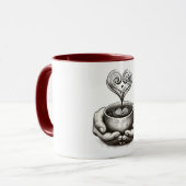 ☕ Mug Cozy Mains & Cœur ☕ (Devant gauche)
