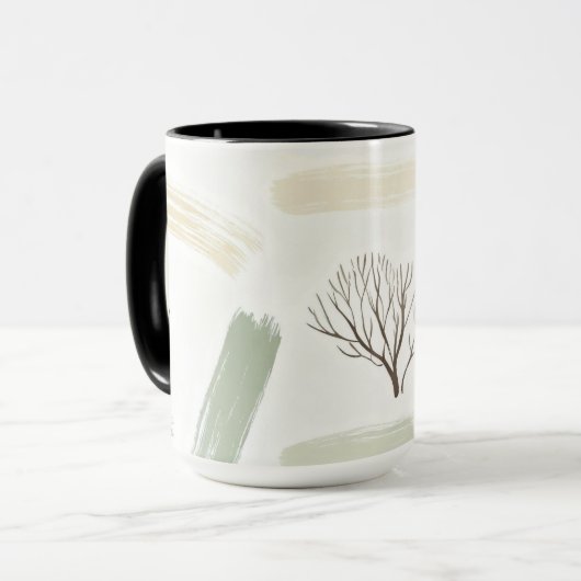 Mug Cozy  Minimal Winter Aesthetic Pattern   (Devant gauche)