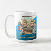 Mug Cozy Pet Friends Chibi Anime Art (Gauche)