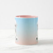 Mug Cozy Plush Moment: Smiling Bichon Hugging Mini Pup (Centre)