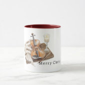 Mug Cozy Warm Christmas Violin Candle (Centre)