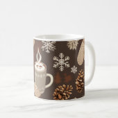 Mug Cozy Winter Pattern-Minimalist Aesthetic Art (Devant droit)