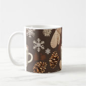 Mug Cozy Winter Pattern-Minimalist Aesthetic Art (Gauche)