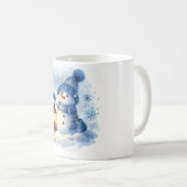 Mug Cozy Winter Snowman with Lantern – Whimsical W Koffiemok (Voorkant rechts)