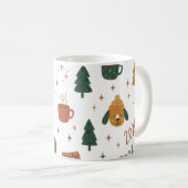 Mug Cozy Winter Vibes 2026 - Cute Puppy and Kitten Chr (Devant droit)