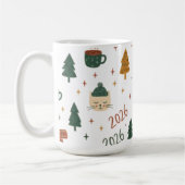 Mug Cozy Winter Vibes 2026 - Cute Puppy and Kitten Chr (Gauche)