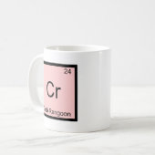 Mug Cr - Crab Rangoon Drôle Symbole d'élément de chimi (Devant gauche)