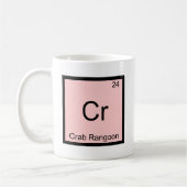 Mug Cr - Crab Rangoon Drôle Symbole d'élément de chimi (Gauche)