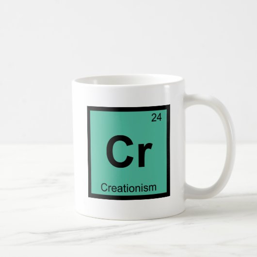 Mug Cr - Créationnisme Philosophie Symbole de chimie (Droite)