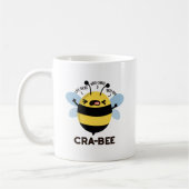 Mug Cra-bee Funny Crabby Bee Pun (Gauche)