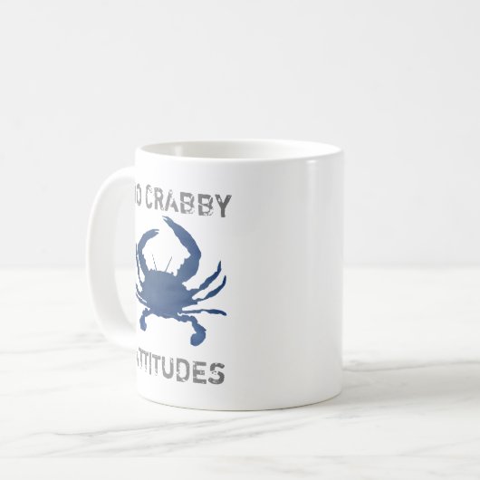 Mug Crabe Bleu Aucune attitude du crabe (Devant gauche)